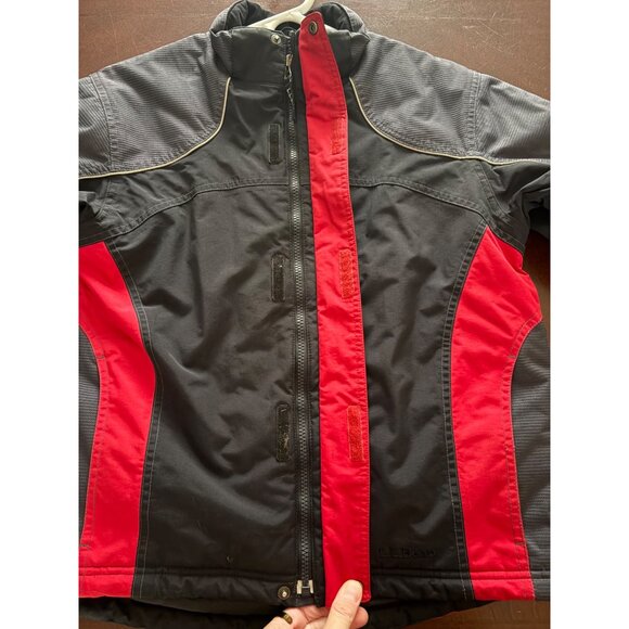 L.L.Bean Kids Colorblock Ski Snow Jacket in Red Gray Black Size L (14-16) - Picture 11 of 16